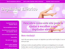 Tablet Screenshot of depilador-eletrico.com